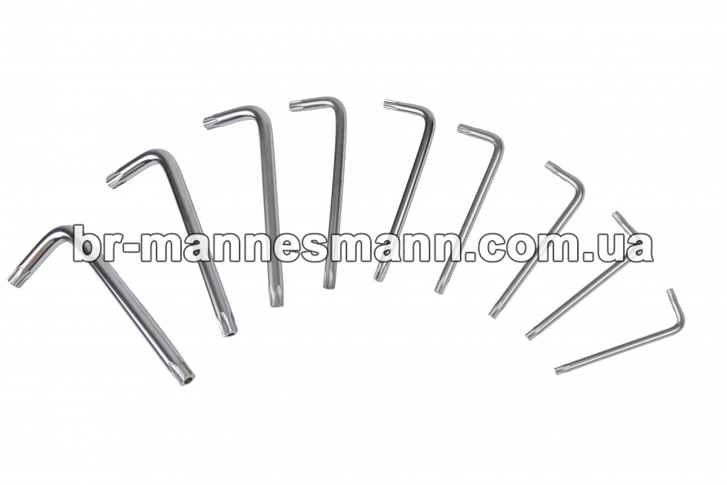 НАБІР КЛЮЧІВ ШЕСТИГРАННИХ Г-ПОДІБНИХ HEX 1.5-10MM 9ШТ (КОРОТКІ